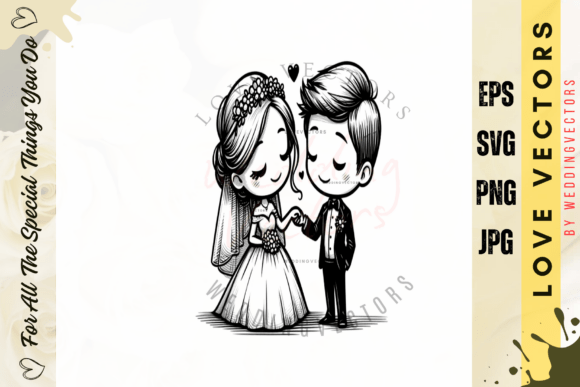 C4551: The Soft-Toned Vectors for Romantic Wedding Designs