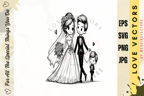 C4671: Love and Matrimonial Design Vectors