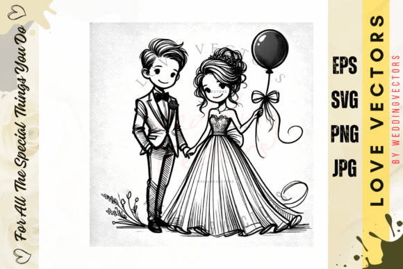 C4735: Your Go-To Vector Set for Wedding & Love Designs