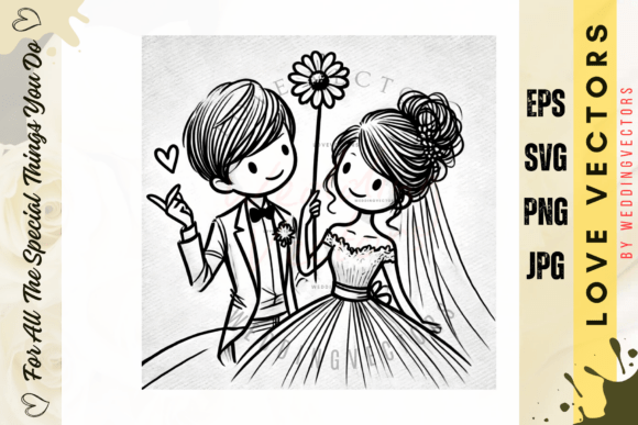C497: Elegant Wedding Vectors for Timeless Design