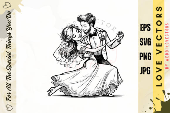 C4971: Artful Vectors for Wedding & Love Designs