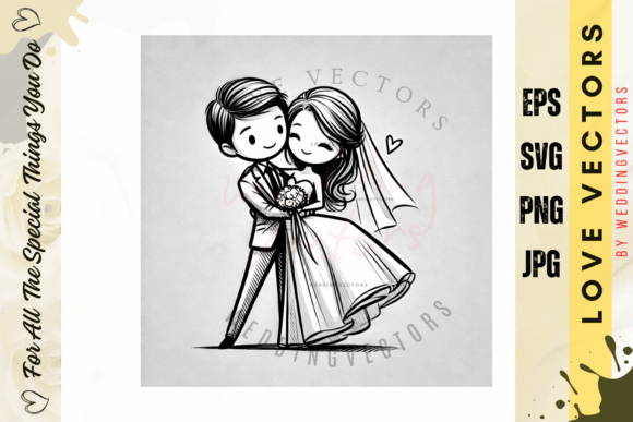 Capturing Romance: The 'Artistic Floral Wedding' Graphics Collection