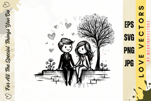 Celebrate Love in Every Design with Wedding Couple and Love Vectors