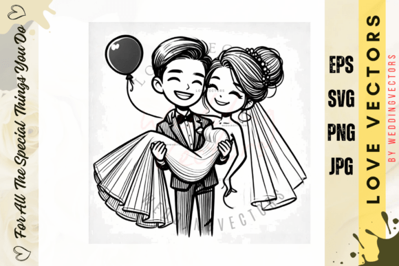 Dreamy Watercolor Wedding Vectors: Artistry Meets Love