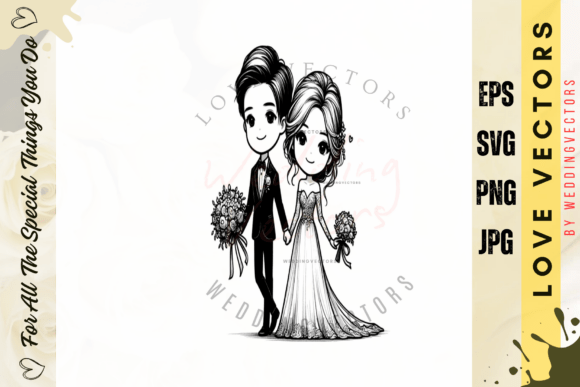 Elegant Wedding Graphics: The C4655 Collection for Modern Design