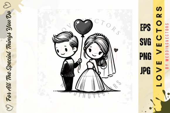 Enchanting Pastel Wedding Illustrations for Your Designs