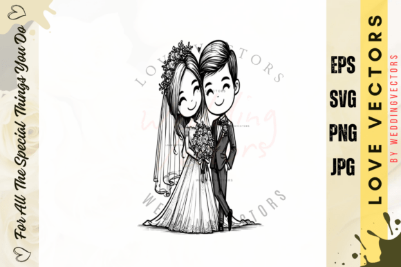 Luxury Floral Wedding Art: Capturing Romance in Vector