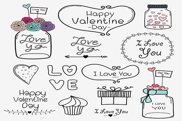 Romantic Design Assets: Clipart for Weddings & Valentine's Day