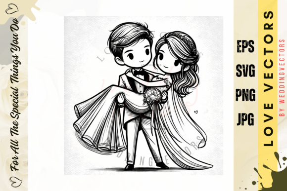 The Allure of 'C4593': Designing with Whimsical Wedding Vectors