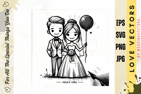 Wedding Couple & Love Vectors: The C4526 Collection